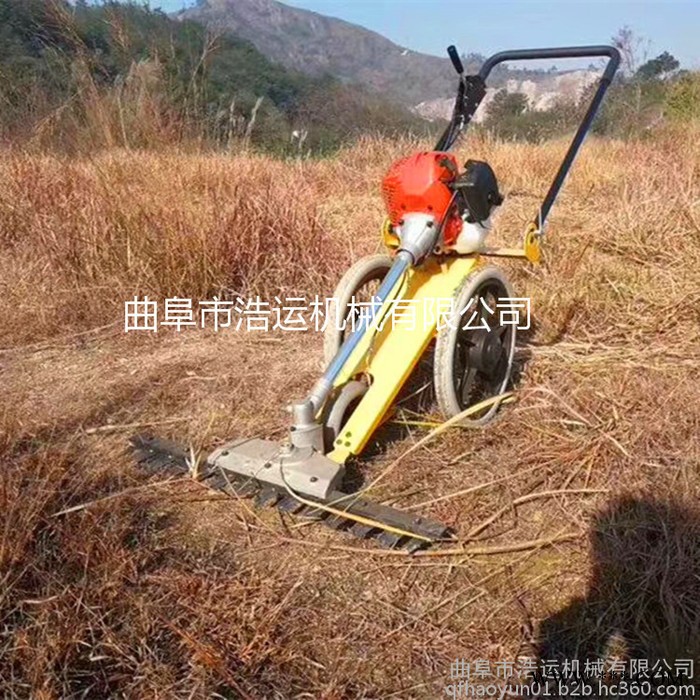 曲阜浩運機械工廠小型益母草剪草機 柴胡割草機 稻麥牧草收割機 自走式