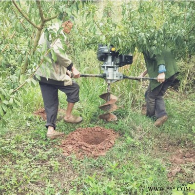 大功率果園小型汽油地鉆打孔器 田地山藥種植地鉆