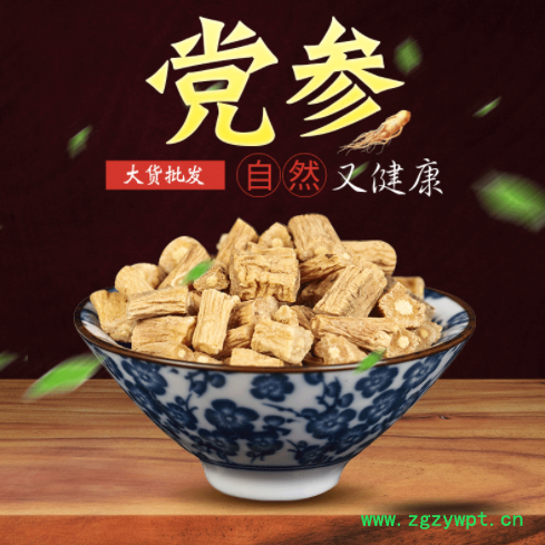 黨參 批發(fā)中藥材散裝新貨黨參甘肅產(chǎn)地黨參段500g各種規(guī)格黨參片