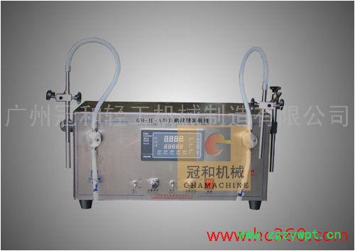 供應廣東大泵單頭半自動液體灌裝機