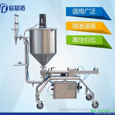 **促銷 半自動顆粒醬料灌裝機 辣椒醬立式灌裝機 無攪拌型